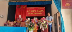 Khai giảng lớp may công nghiệp tại xã Diễn Hoa